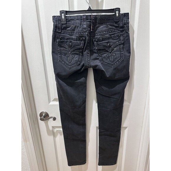 Rock Revival 'Celine' Black Skinny Jeans - Size Women's 29 (Inside Seem 32/33) - Picture 2 of 11